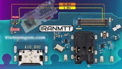 مسیر شارژ سامسونگ A12 A125F