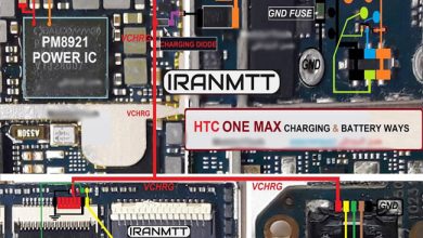 مسیر شارژ HTC One Max