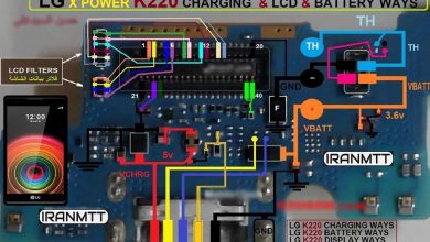 مسیر شارژ/ال سی دی/باتری LG X Power K220