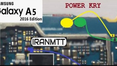 مسیر کلید پاور سامسونگ A5 A510f