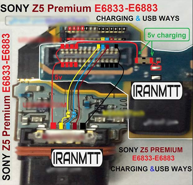 مسیر شارژ Z5 Premium E6833