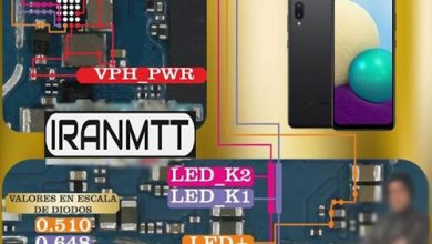مسیر بک لایت سامسونگ A02 A022F