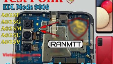 تست پوینت سامسونگ A02S SM-A025F