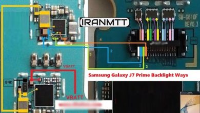 مسیر بک لایت J7 PRIME G610