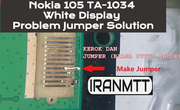 مسیر بک لایت Nokia 105 TA-1034