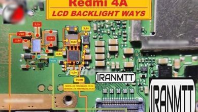 مسیر بک لایت Redmi 4A