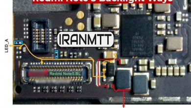 مسیر بک لایت Redmi Note 5