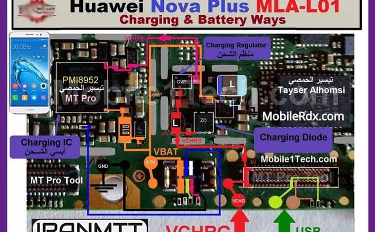 مسیر شارژ Nova Plus MLA-L01