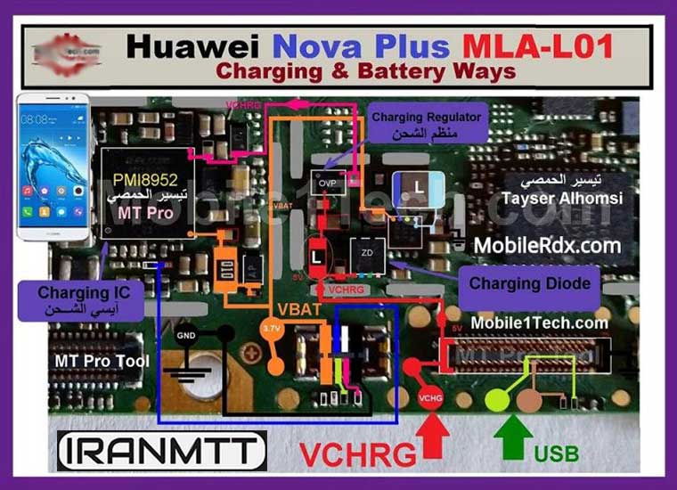 مسیر شارژ Nova Plus MLA-L01