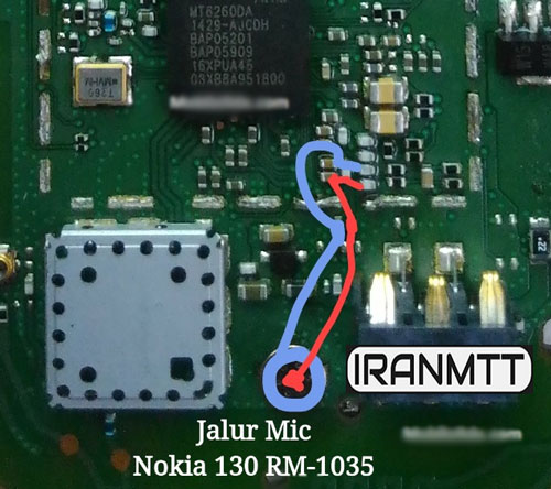 مسیر میکروفن Nokia 130 rm-1035