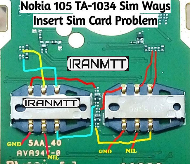 مشکل سیم کارت Nokia 105 TA-1034