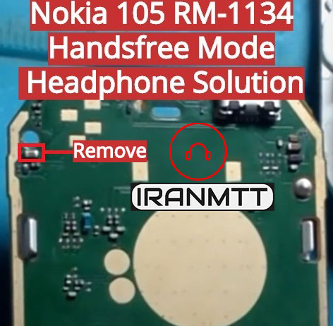مشکل هندزفری Nokia 105 RM-1134