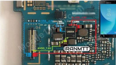 مسیر بک لایت J7 core J701F