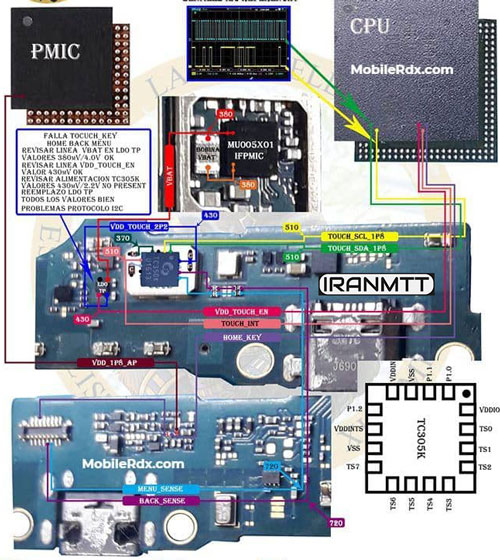 مسیر کلید J7 J710M