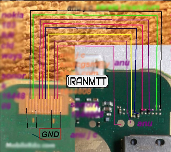 مسیر ال سی دی Nokia 130