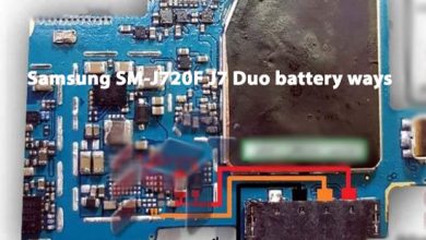 مسیر باتری Samsung J7 Duo