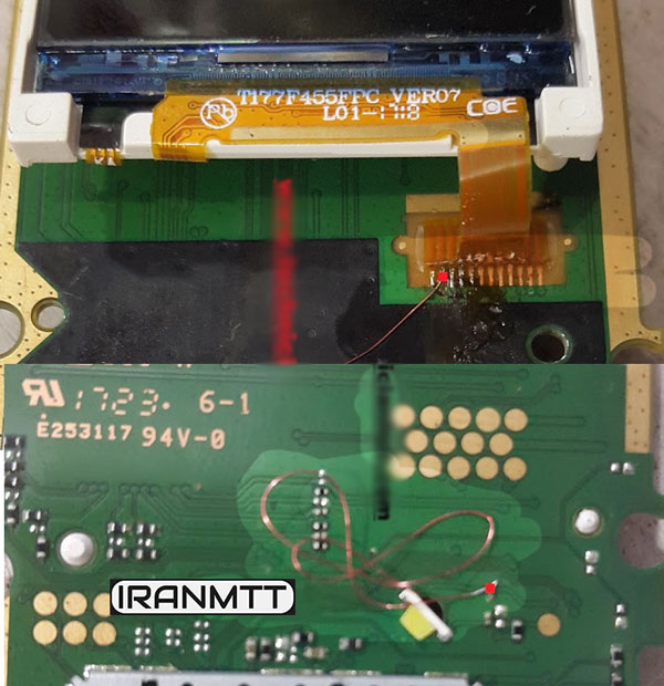 مسیر بک لایت Nokia 105 TA-1010