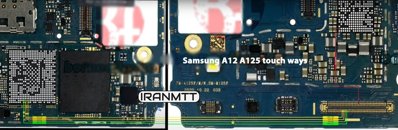 مسیر تاچ Samsung A12