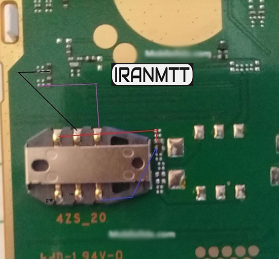 مسیر سیم کارت Nokia 105 TA-1010