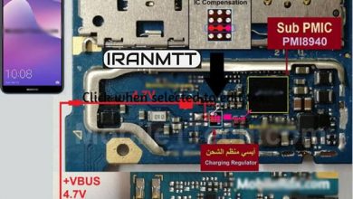 مسیر شارژ Huawei Y7 2018