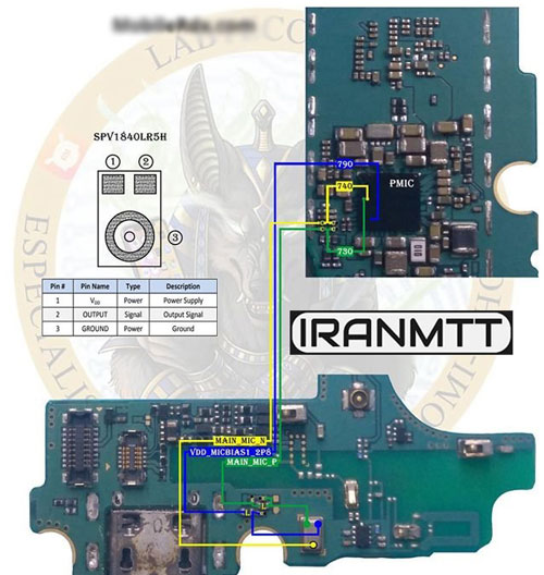 مسیر میکروفن J5 Prime G570M