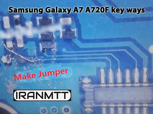 مسیر کلید Samsung A7