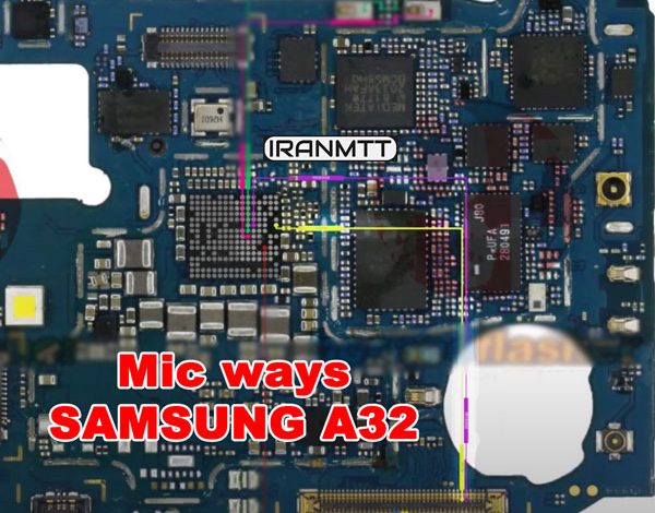 مسیر میکروفن Samsung A32