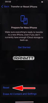فکتوری ریست APPLE IPHONE 13 PRO هارد ریست آیفون 13 Pro