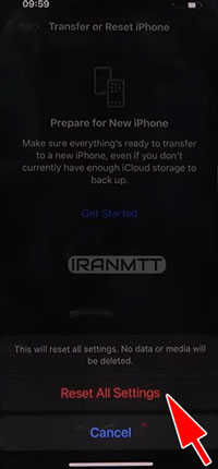 فکتوری ریست APPLE IPHONE 13 PRO هارد ریست آیفون 13 Pro